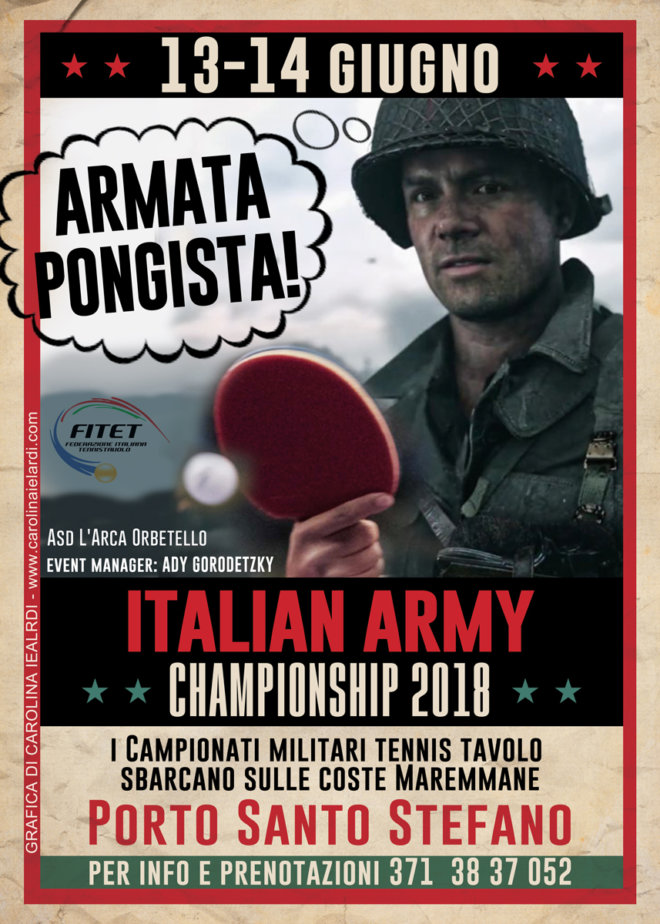 Italian Army Tennistavolo Championships 2018