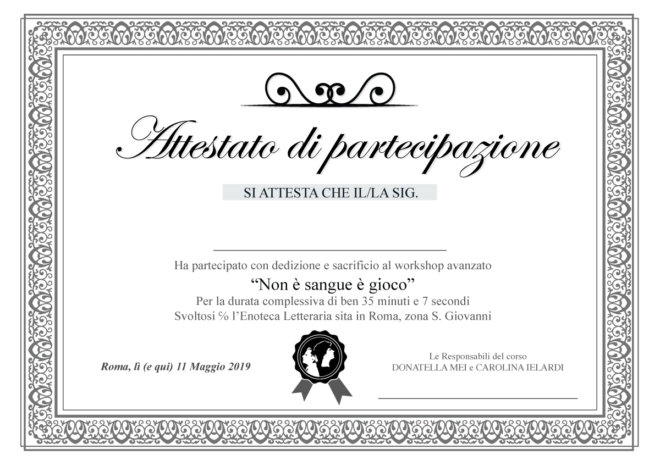 Attestato-workshop-non-è-sangue-è-gioco